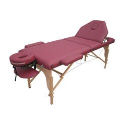 Best Massage Two Fold Burgundy Portable Massage Table