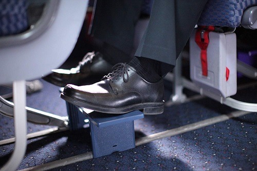 Portable Footrest Navy Blue
